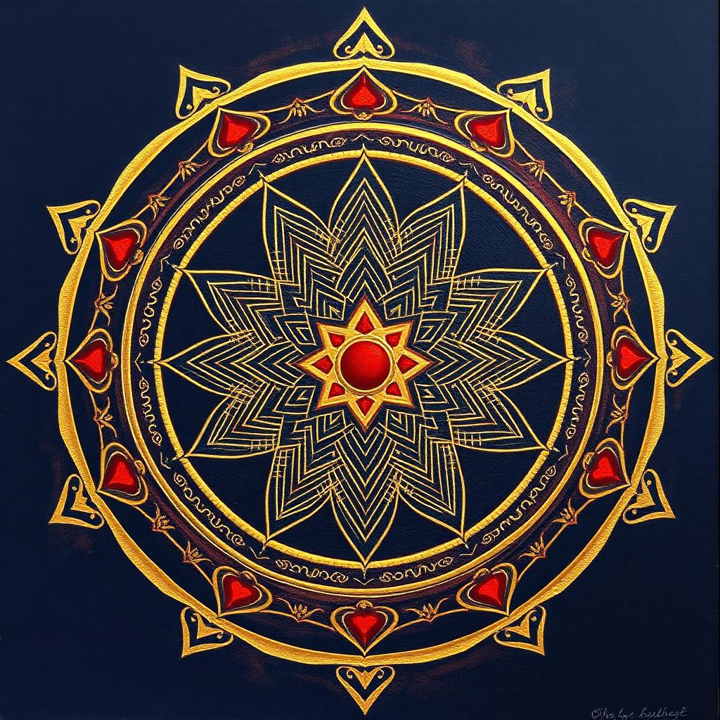 Personalised Lakshmi Yantra — sacred hand-painted artwork